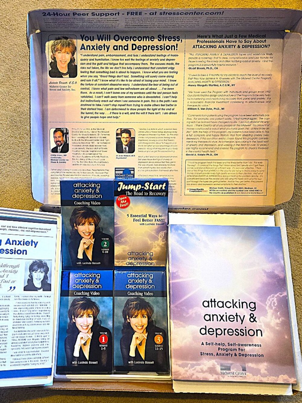 Midwest Center Attacking Anxiety & Depression Complete Program – New Open Box